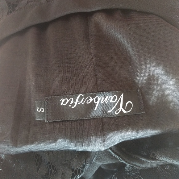 ❎ *Sold* Black Lace Chiffon Halter Tunic Dress - Picture 5 of 5